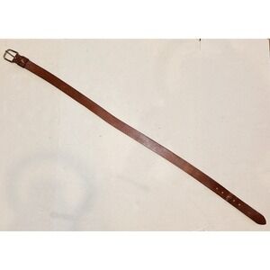 Vintage Leather Man Ltd Brass Duck Belt Mens Size 36 1.25" Wide